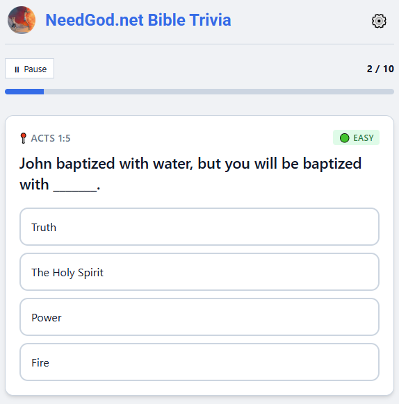 Bible Trivia Quiz preview