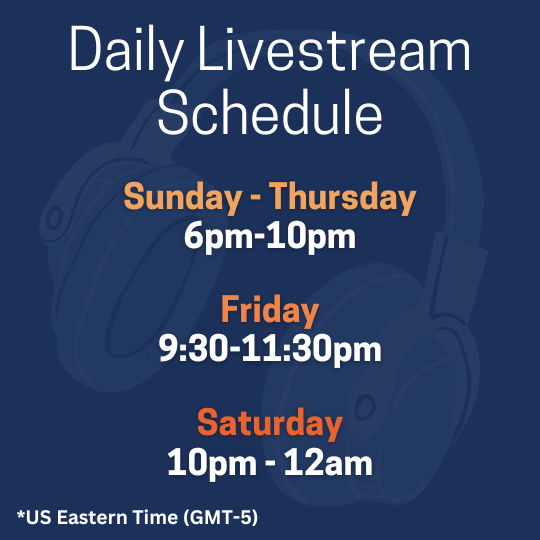NeedGod.net Live Stream Times